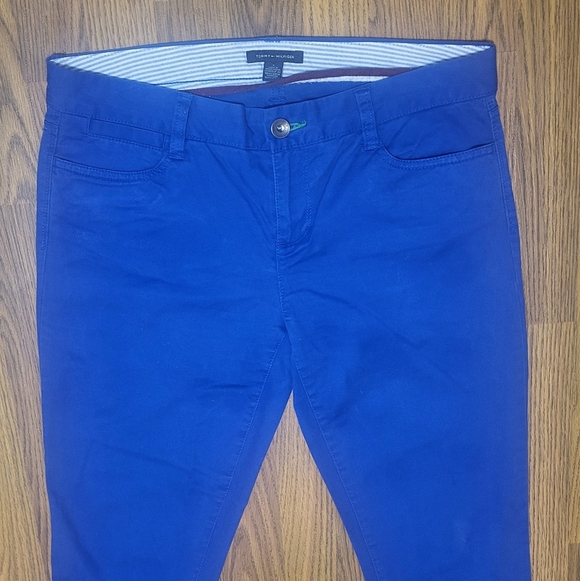 Tommy Hilfiger Women’s Size 4 Dark Blue Logo Pants Casual Dressy B63 - Picture 4 of 11